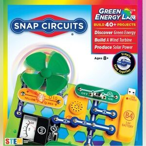 Snap Circuits Green Energy Lab – Electronic Science Kit STEM Toy for Kids